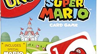 UNO Super Mario Card Game Animated Character Themed Collector...