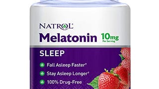 Natrol Melatonin Sleep Aid Gummy, Fall Asleep Faster, Stay...