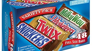 SNICKERS, TWIX, 3 MUSKETEERS & MILKY WAY Full Size Bars...