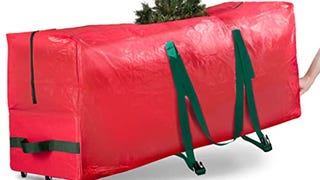 Rolling Large Christmas Tree Storage Bag - Fits Artificial...
