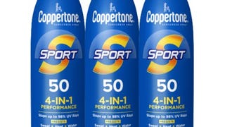 Coppertone SPORT Sunscreen Spray SPF 50, Water Resistant...