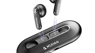 NexiGo Air T2 Ultra-Thin Wireless Earbuds, Qualcomm QCC3040,...