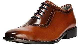 LIBERTYZENO Mens Lace Up Oxford Dress Shoes Stiched Welt...