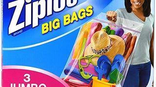 Ziploc Big Bags, XXL Double Zipper Bag - 6 Count