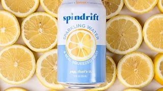 Spindrift Sparkling Water, Lemon Flavored, Made with Real...