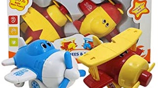 3 Bees & Me Airplane Toys - Set of 4 Toy Airplanes for...