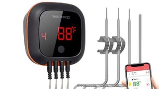 Inkbird Bluetooth Grill BBQ Meat Thermometer with 4 Probes...
