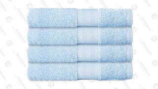 Sunham Soft Spun 4-Piece Hand Towel Set