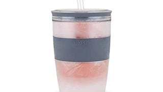 HOST Straw and Lid Plastic Double Wall Insulated Freezable...