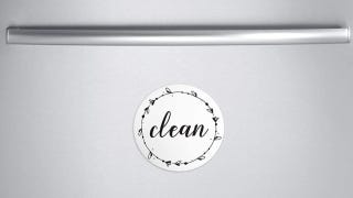Cinch Dirty/Clean Magnetic Dishwasher Sign