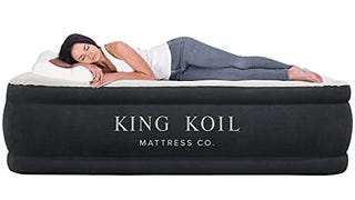 King Koil Luxury Air Mattress Queen with Built-in Pump...
