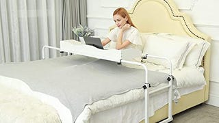 UNICOO - Overbed Table with Wheels for Full/Queen/King...