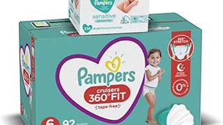 Pampers Pull On Diapers Size 6 and Baby Wipes - Cruisers...