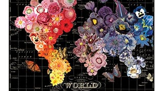 Galison Full Bloom World Map Puzzle, Multicolor, 1