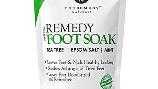Tea Tree Oil Foot Soak with Epsom Salt & Mint, Feet Soak...