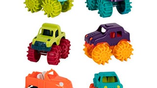 Battat Mini Monster Trucks – Set of 6 Mini Trucks for Toddlers...