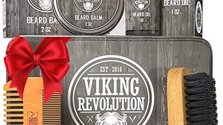 Viking Revolution Beard Care Kit for Men - Ultimate Beard...