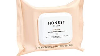 Honest Beauty Makeup Remover Wipes with Grape Seed & Olive...