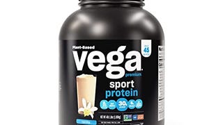 Vega Sport Premium Vegan Protein Powder Vanilla (45 Servings)...