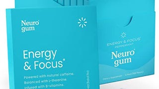 Neuro Gum | Nootropic Energy Caffeine Gum | 40mg Caffeine...