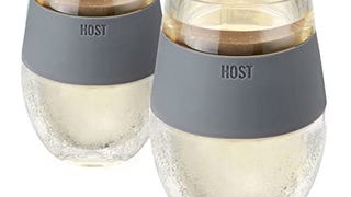Host Wine Freeze Cup Set of 2 - Plastic Double Wall Insulated...