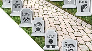 Big Dot of Happiness Funny Tombstones - Graveyard Lawn...