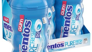 Mentos Pure Fresh Sugar-Free Chewing Gum with Xylitol, Fresh...