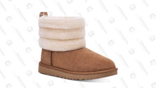 Women's Fluff Mini Quilted UGG Boots
