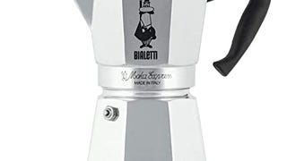 Bialetti Express Moka Pot, 6 -Cup, Aluminum Silver