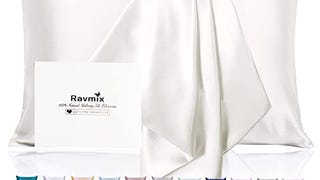 Ravmix Silk Pillowcase for Hair and Skin 21 Momme with...