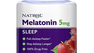 Natrol Melatonin Sleep Aid Gummy, Fall Asleep Faster, Stay...