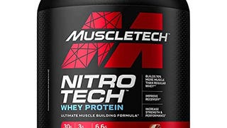 Whey Protein Powder | MuscleTech Nitro-Tech Whey Protein...