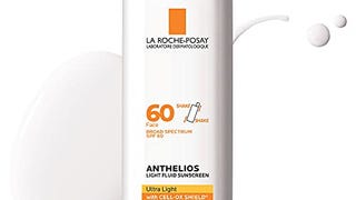 La Roche-Posay Anthelios Light Fluid Face Sunscreen Broad...