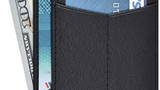 Minimalist Wallet for Men and Women - Genuine Leather RFID...