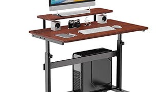 EUREKA ERGONOMIC Height Adjustable Standing Desk, Mobile...