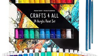 Crafts 4 All Acrylic Paint Set for Kids and Adults - 24...