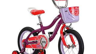 Schwinn Elm Girls Bike for Toddlers and Kids, 14-Inch Wheels,...