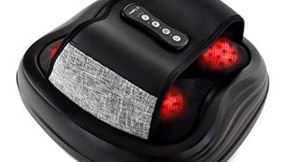 Zyllion Shiatsu Foot Massager with Heat - 3D Deep Tissue...