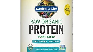 Organic Vegan Unflavored Protein Powder - Garden of Life...