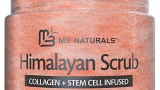 M3 Naturals Himalayan Salt Body Scrub Infused with Collagen...