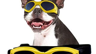 NAMSAN Dog Glasses Medium UV Protection Adjustable Bulldog...