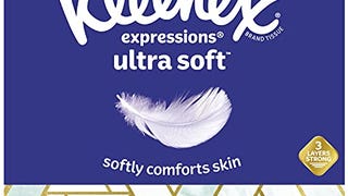 Kleenex Expressions Ultra Soft Facial Tissues, 18 Cube...