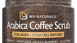 M3 Naturals Arabica Coffee Body Scrub with Collagen & Stem...
