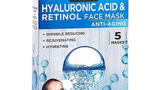 AZURE Hyaluronic Acid & Retinol Anti Aging Facial Mask...