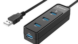 USB Adapter Hub, ORICO 4-Port USB 3.0 Hub, Ultra Slim Data...