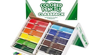 Crayola Colored Pencils Classpack, 240 Count, Bulk Classroom...