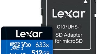 Lexar High-Performance 633x 512GB microSDXC UHS-I Card...