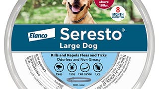 Seresto Flea and Tick Collar for Dogs, 8-Month Flea and...