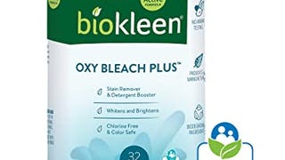 Biokleen Laundry Oxygen Bleach Plus 32 HE Loads - Concentrated...