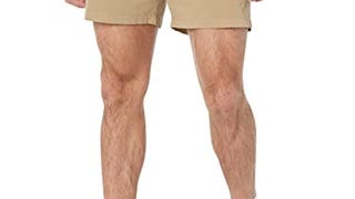 Amazon Essentials Men's Slim-Fit 5" Flat-Front Comfort...